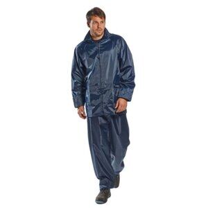 Portwest NWT Navy Blue Rain Jacket and Rain Pants